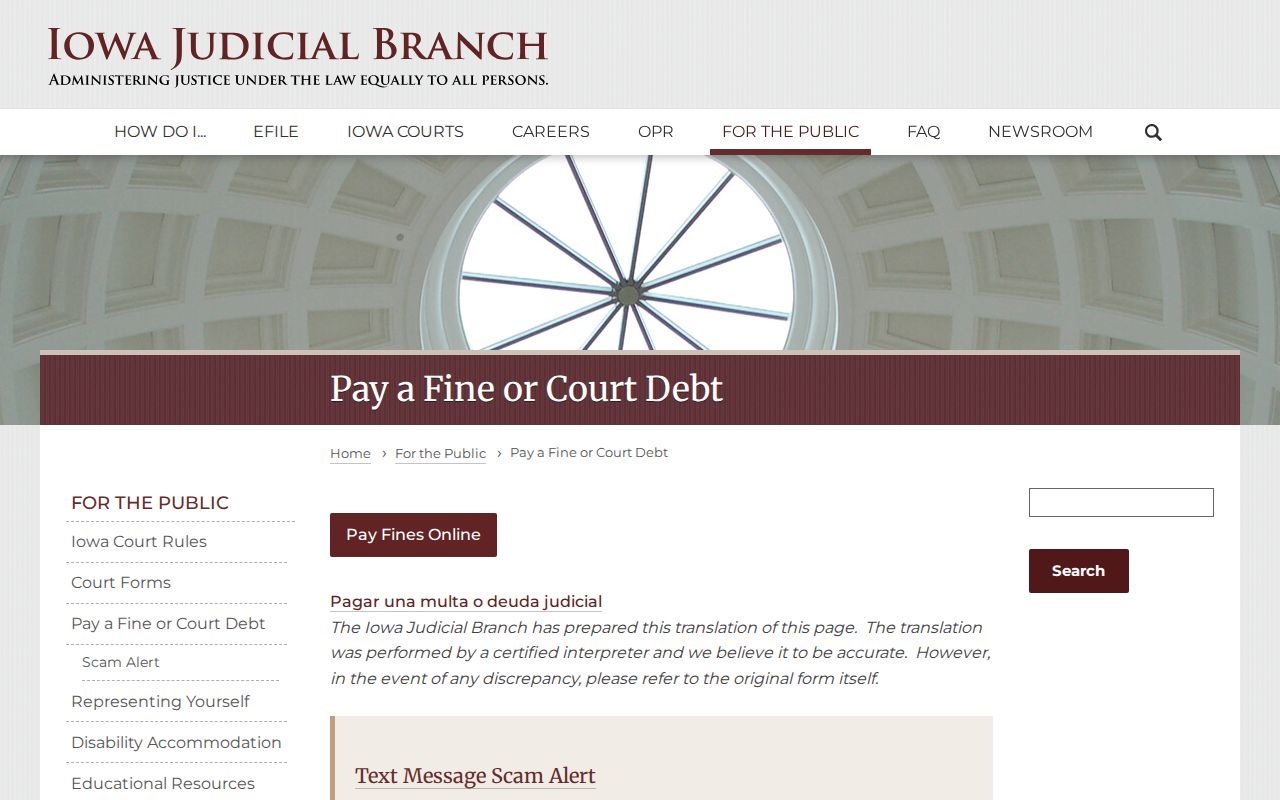 Jefferson County traffic warrant online payment guilty plea warning